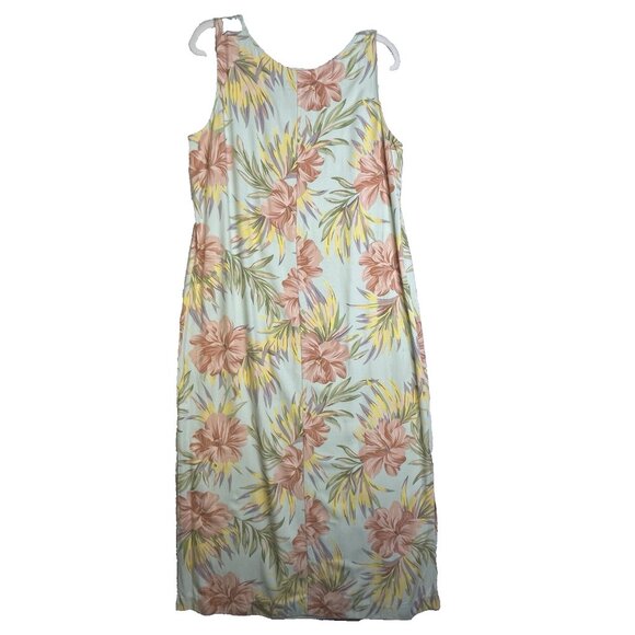 Tahiti Reef Club 2 PC Womens Jacket & Maxi Dress Size L Resort Wear Tropical - Picture 4 of 16